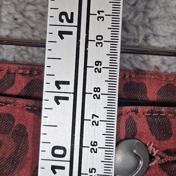 Joes High Rise Skinny Leopard Print Jeans Size 28 Red & Black Womens Denim Pants - Picture 16 of 16